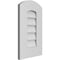 Ekena Millwork Arch Top Surface Mount PVC Gable Vent: Functional, w/ 3-1/2"W x 1"P Standard Frame, 12"W x 20"H GVPAR12X2001SF - alternate 4